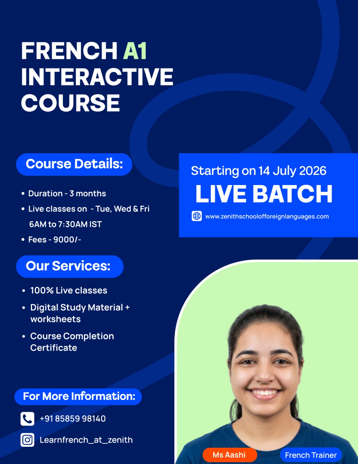 French A1 (Batch Starting on 14 July )