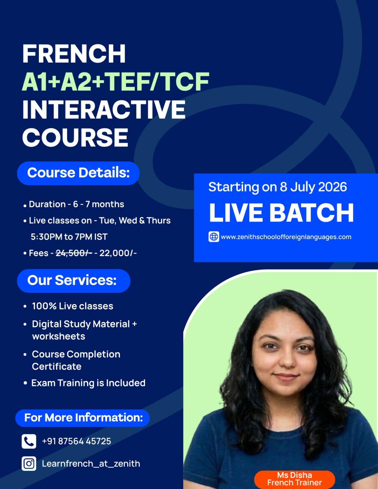 French A1+A2+TEF/TCF (Batch Starting on 8 July)