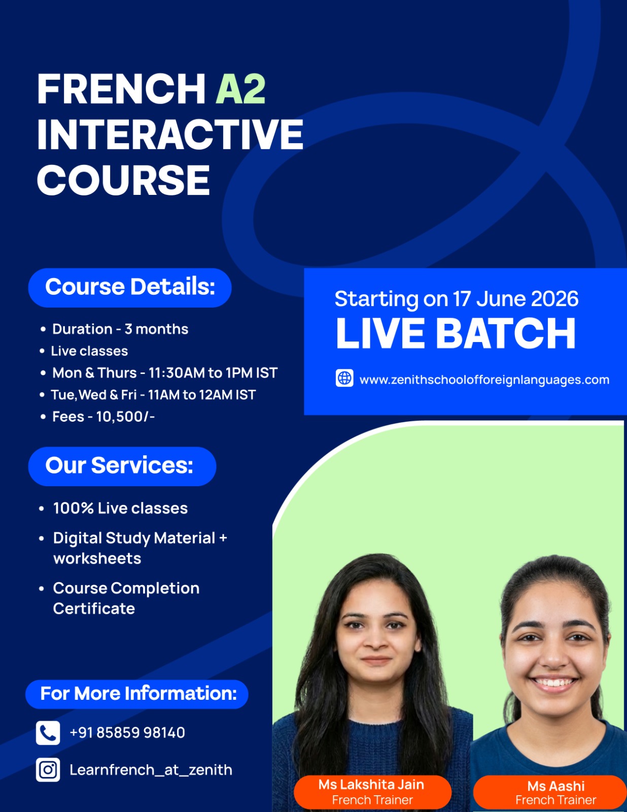 French A2 (Batch Starting on 17 June )