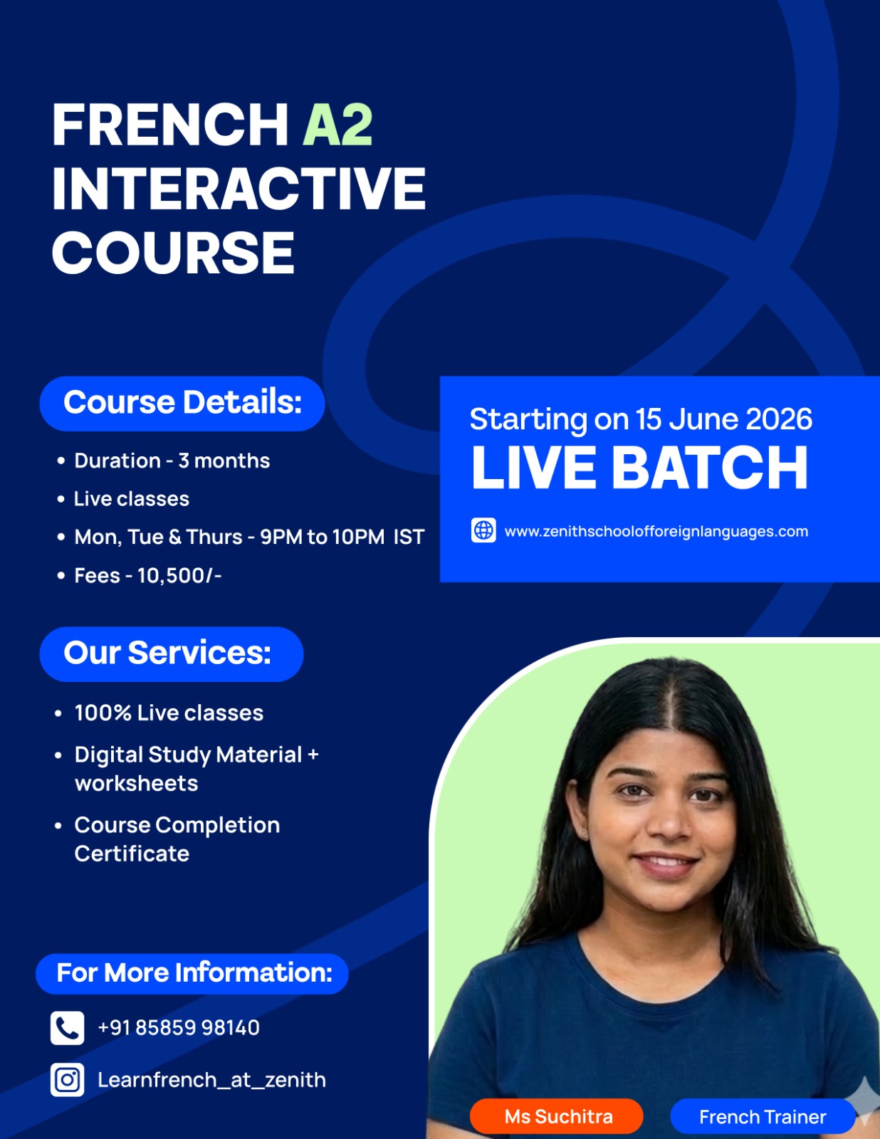 French A2 (Batch Starting on 15 June )