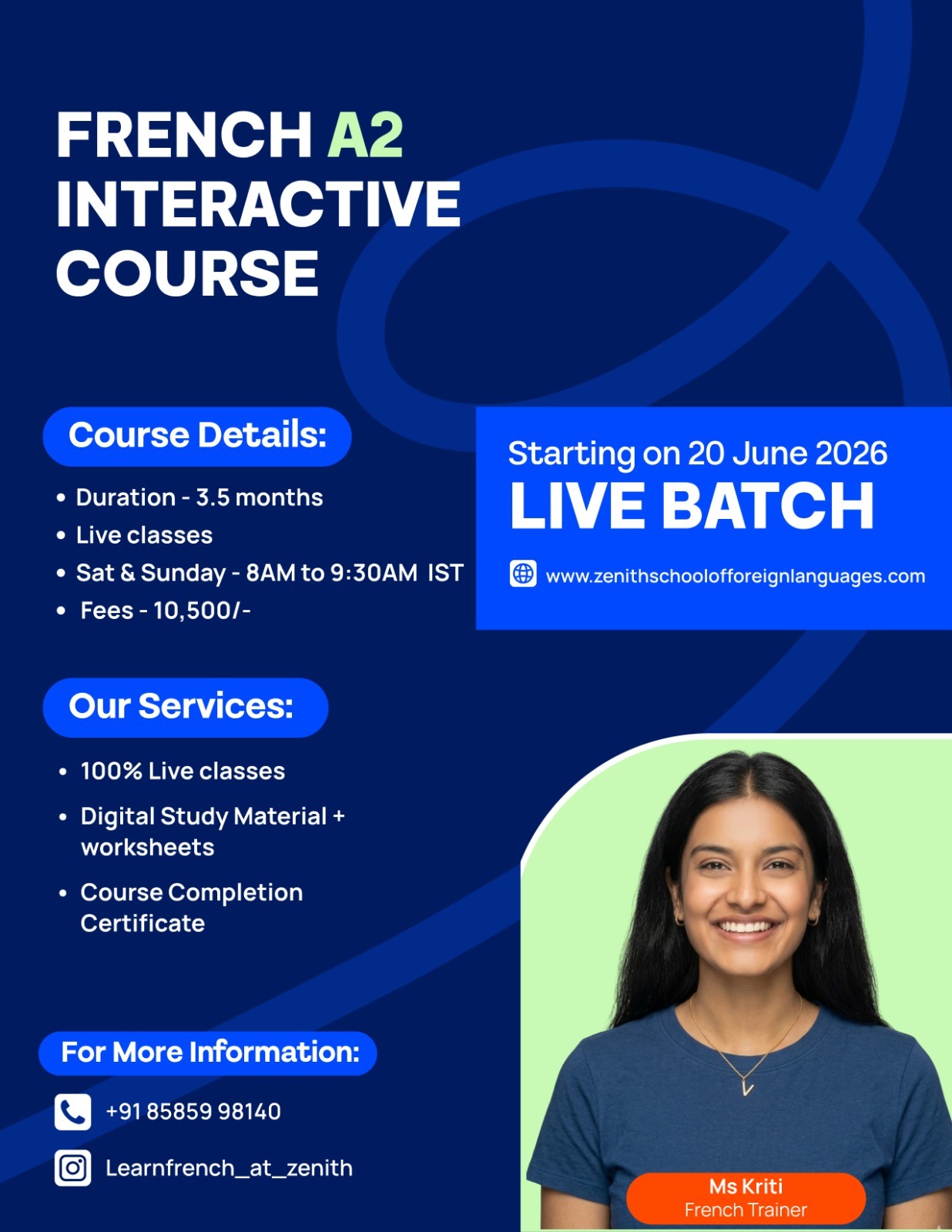 French A2 (Batch Starting on 20 June )
