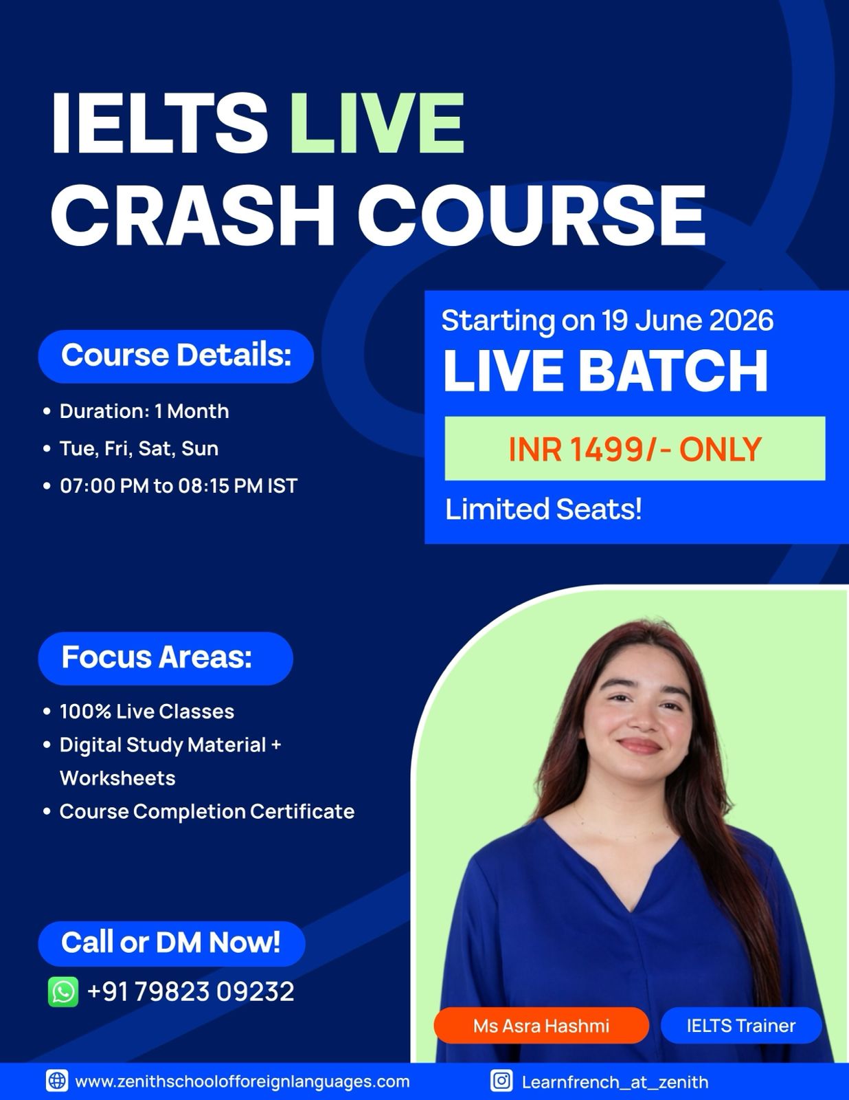 IELTS Live Crash Course (Batch Starting on 19 June)