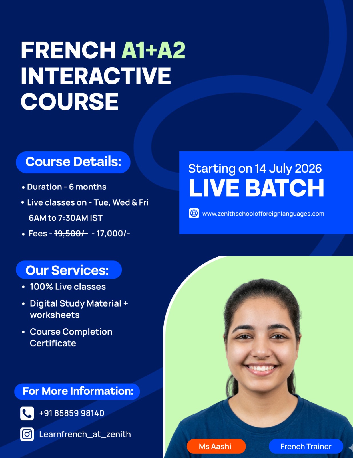 French A1+A2 (Batch Starting on 14 July )