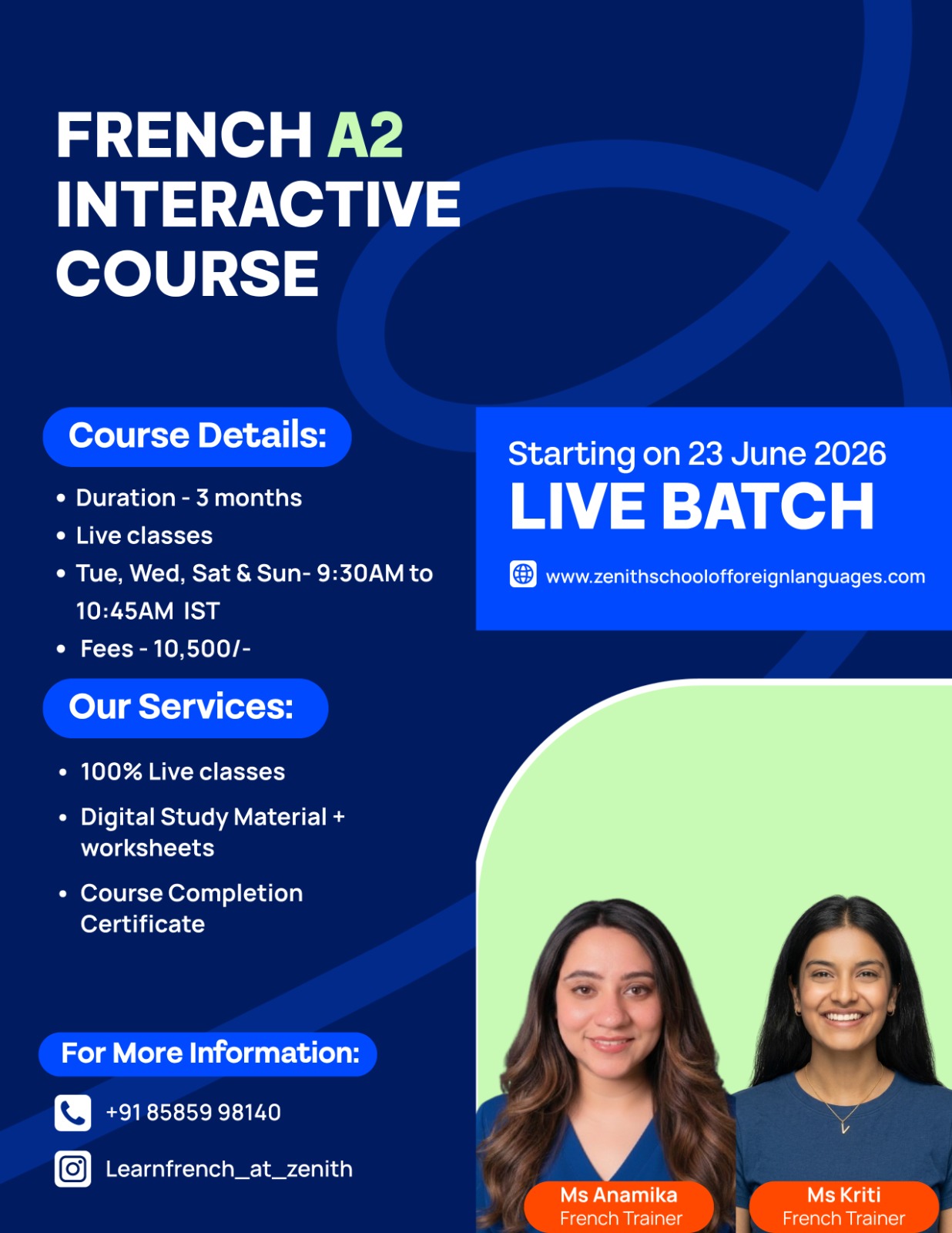 French A2 (Batch Starting on 23 June)
