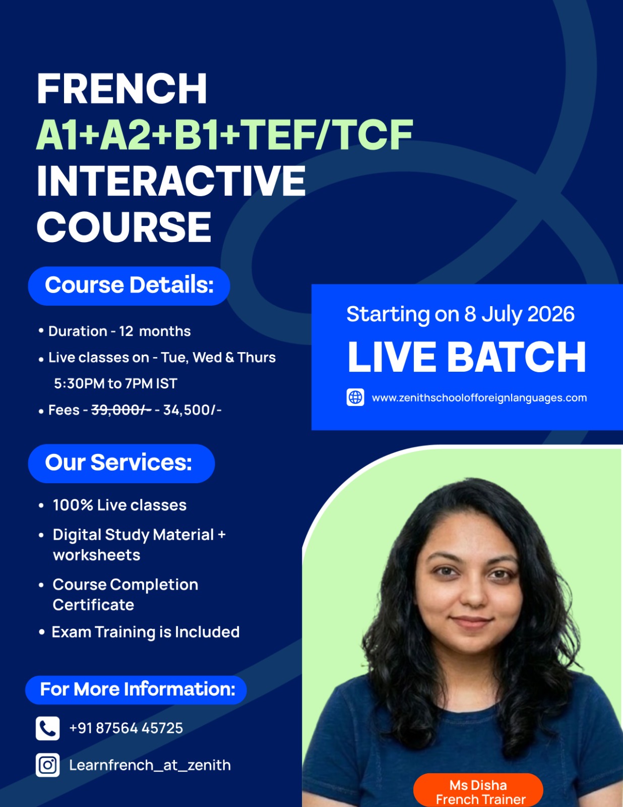TEF/TCF (Batch Starting on 8 July )