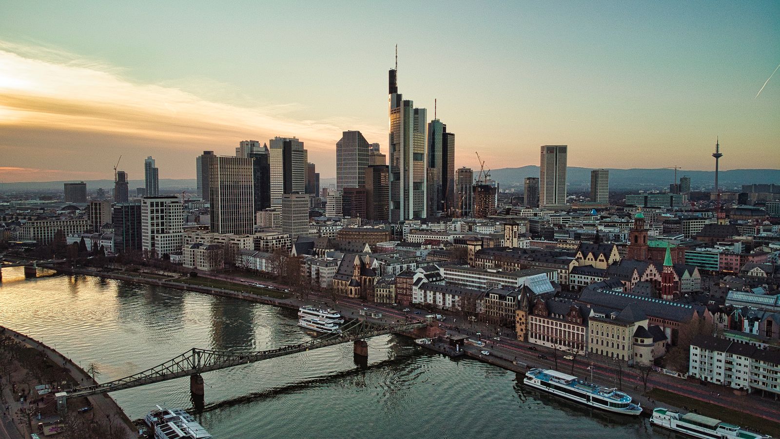 Frankfurt am Main skyline, Germany, a hub for skilled professionals