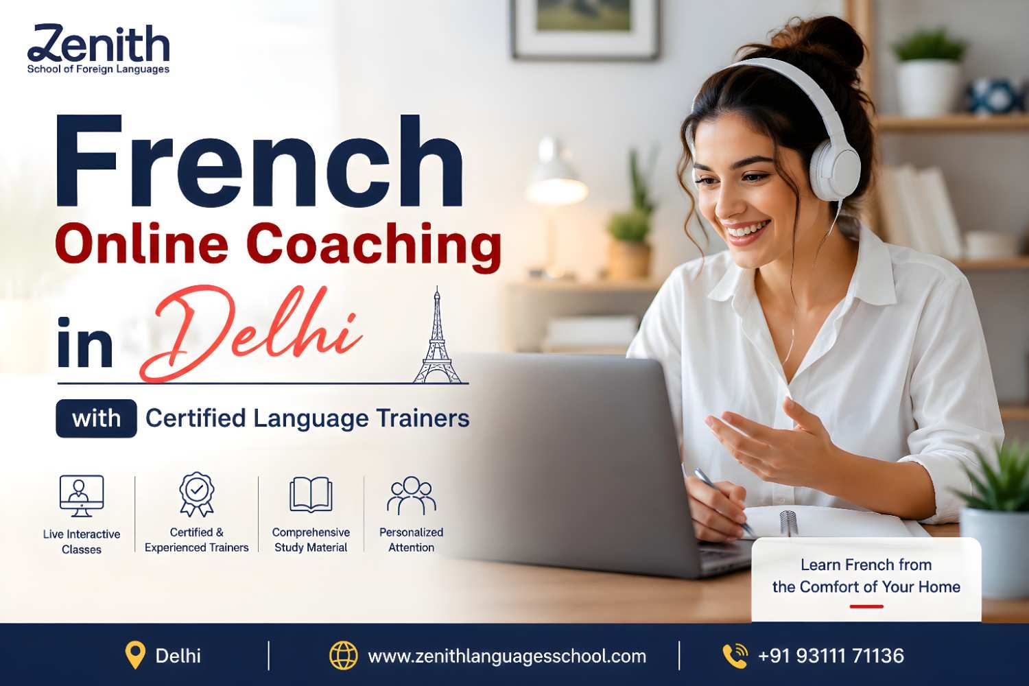 French Online Coaching in Delhi with Certified Language Trainers