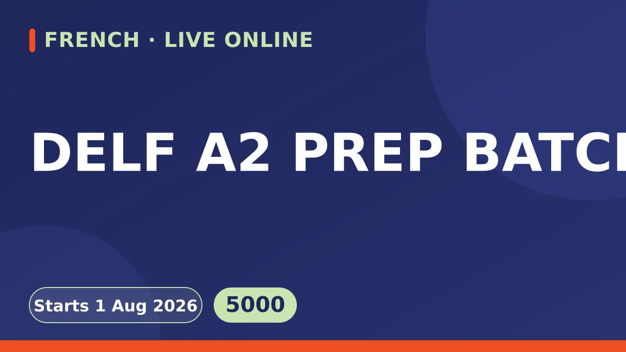 DELF A2 PREP BATCH