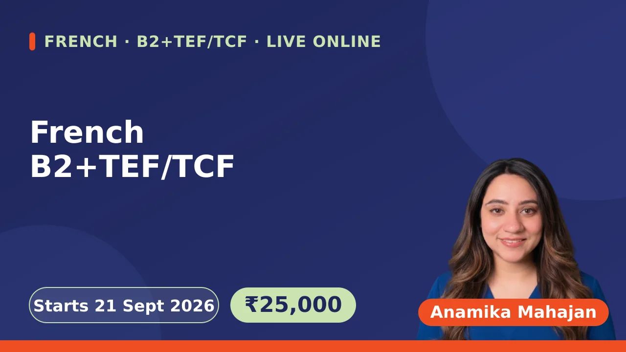 French B2+TEF/TCF-21 Sept