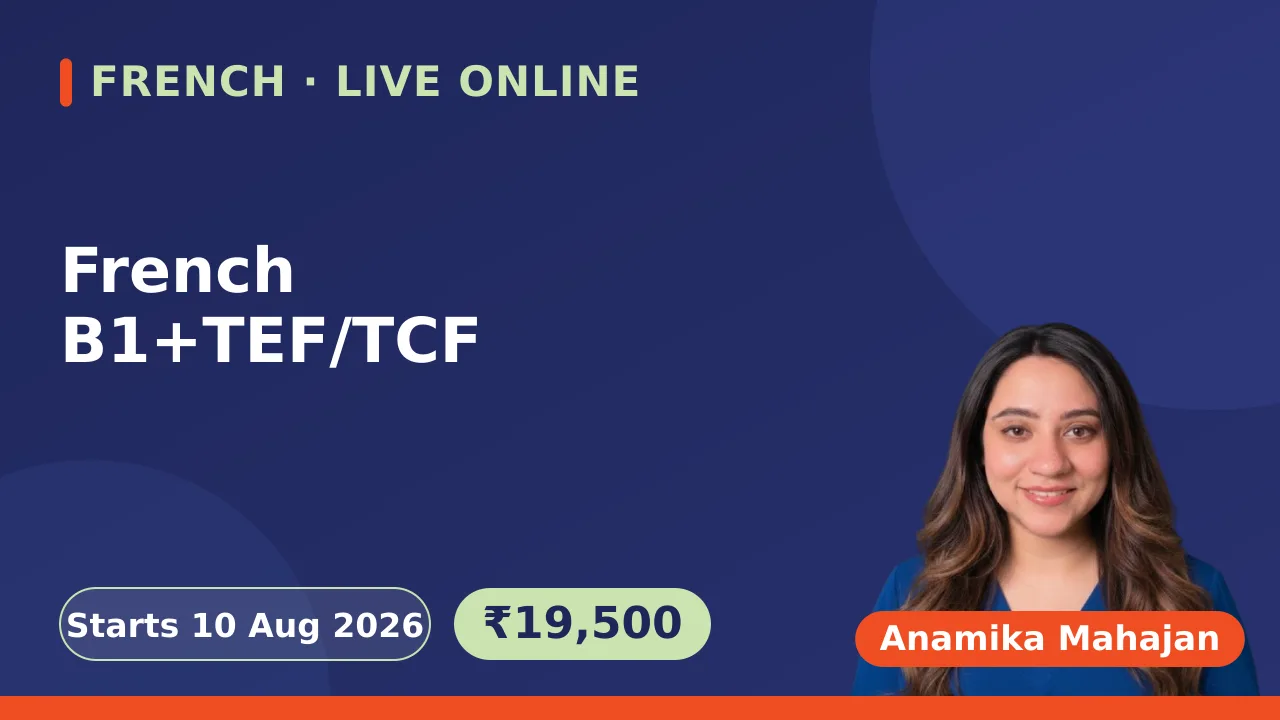 French B1+TEF/TCF-10 Aug