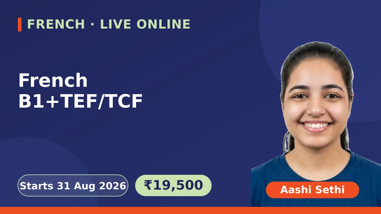 French B1+TEF/TCF-31 Aug