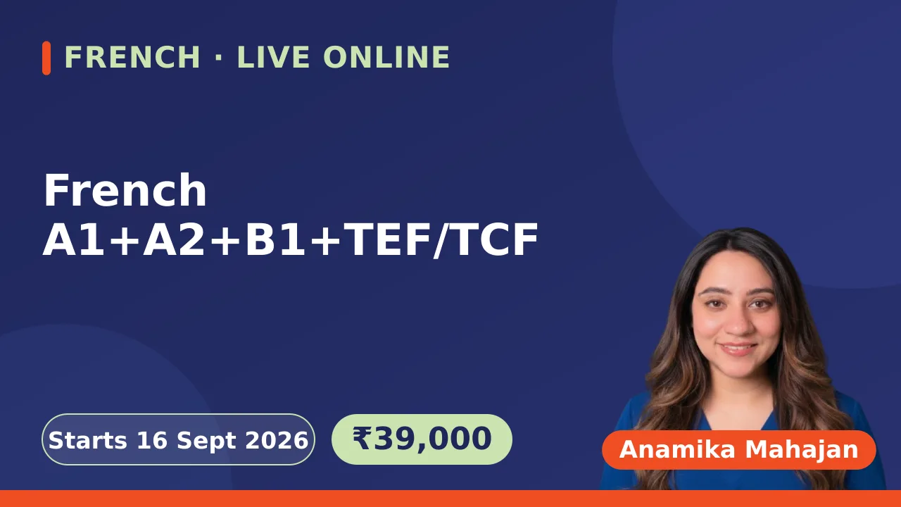 French A1+A2+B1+TEF/TCF-16 Sept