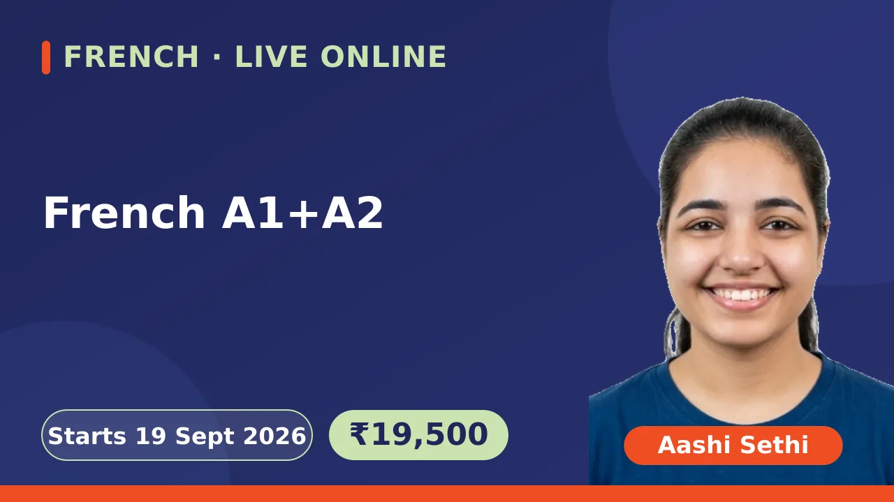 French A1+A2-19 Sept