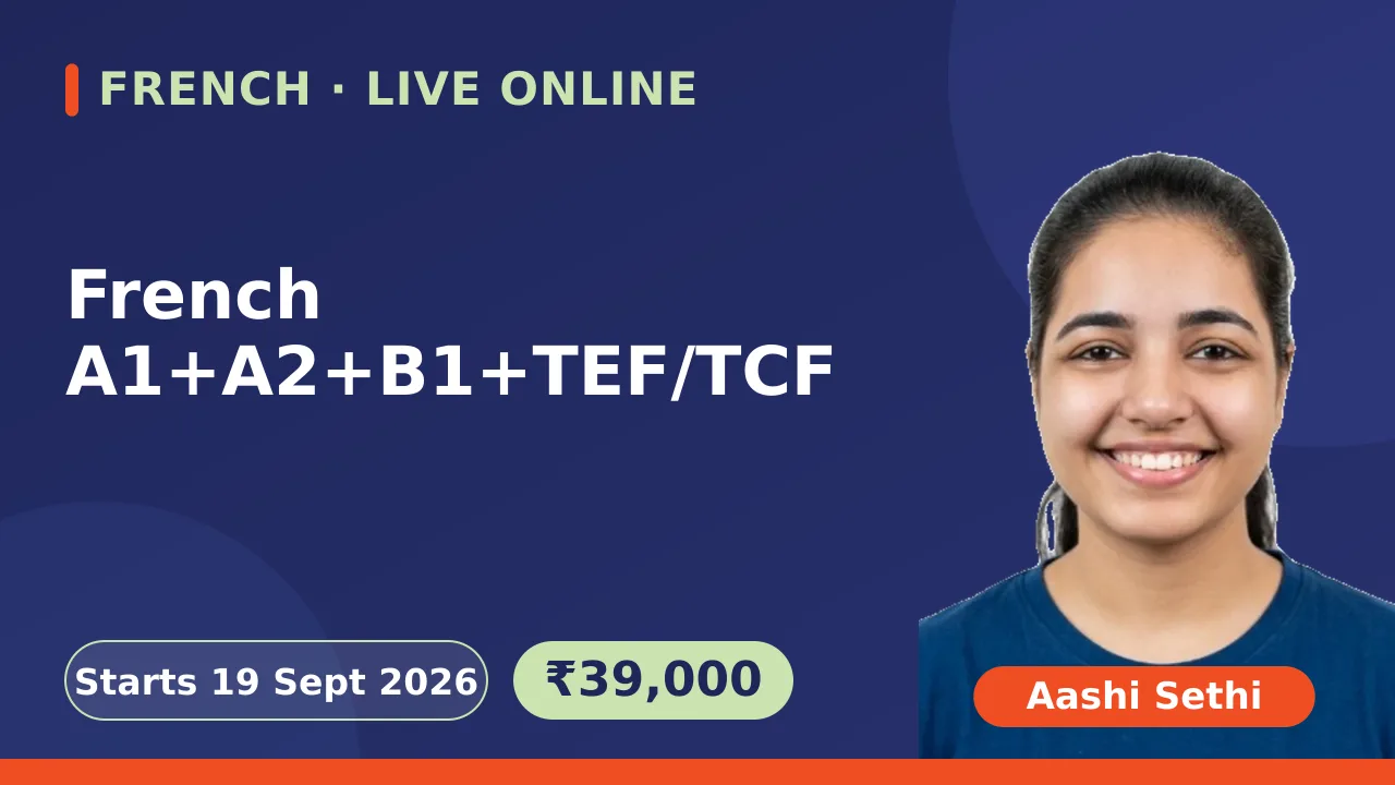 French A1+A2+B1+TEF/TCF-19 Sept