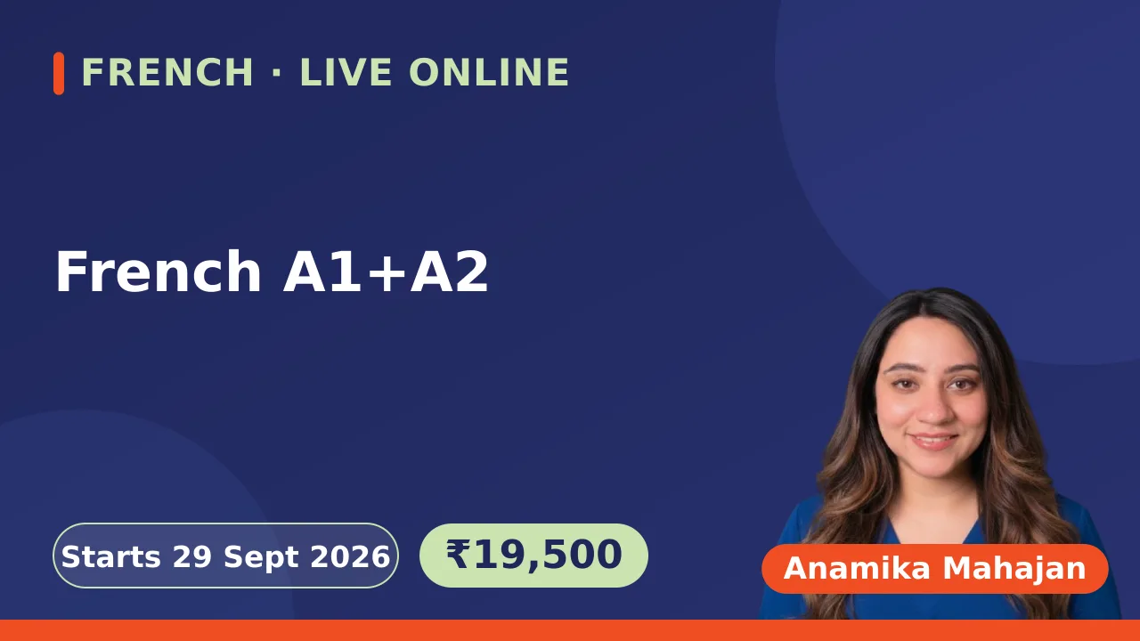 French A1+A2-29 Sept