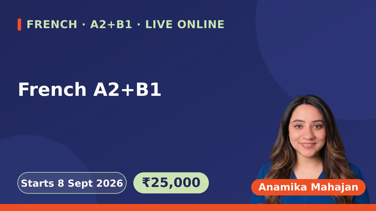 French A2+B1-8 Sept