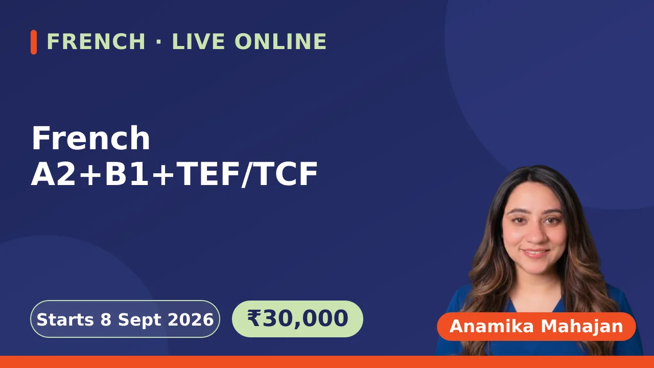 French A2+B1+TEF/TCF-8 Sept