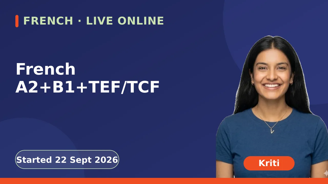French A2+B1+TEF/TCF - 22 Sept