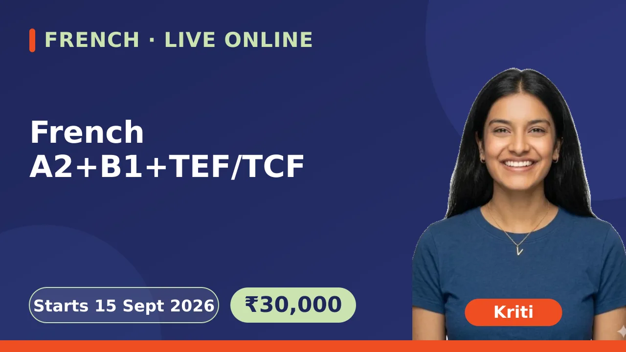 French A2+B1+TEF/TCF-15 Sept