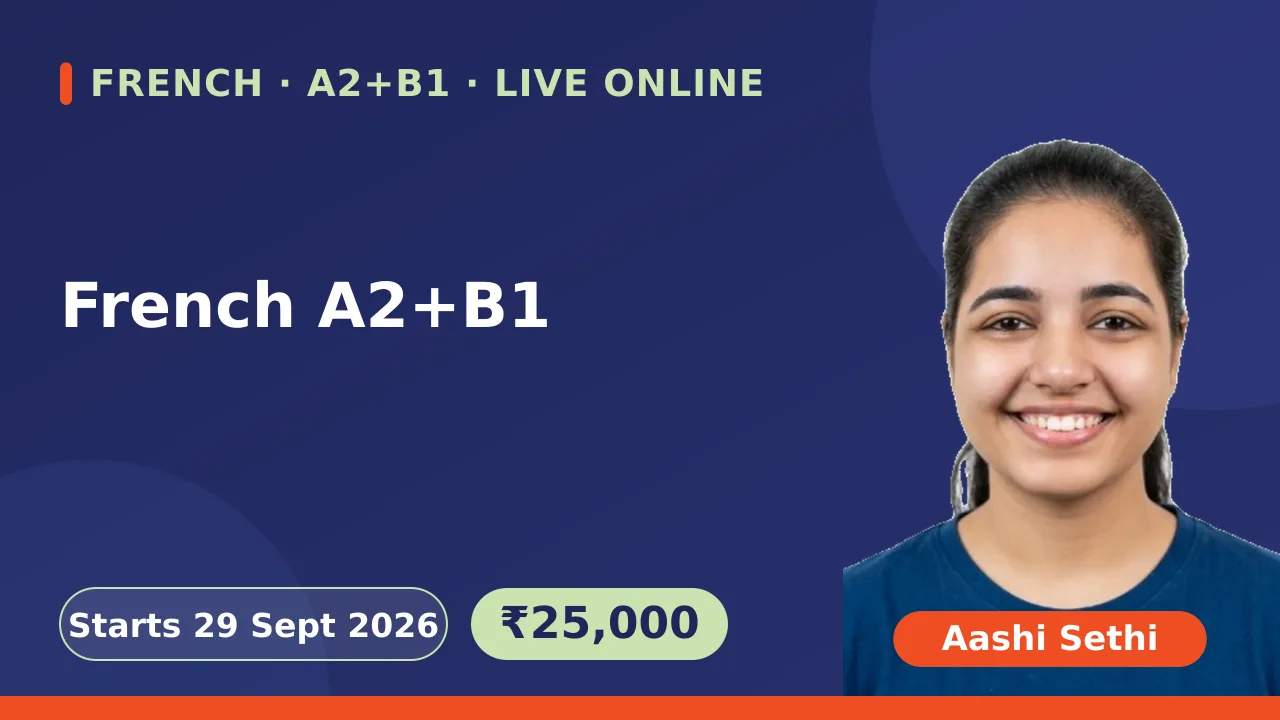 French A2+B1-29 Sept