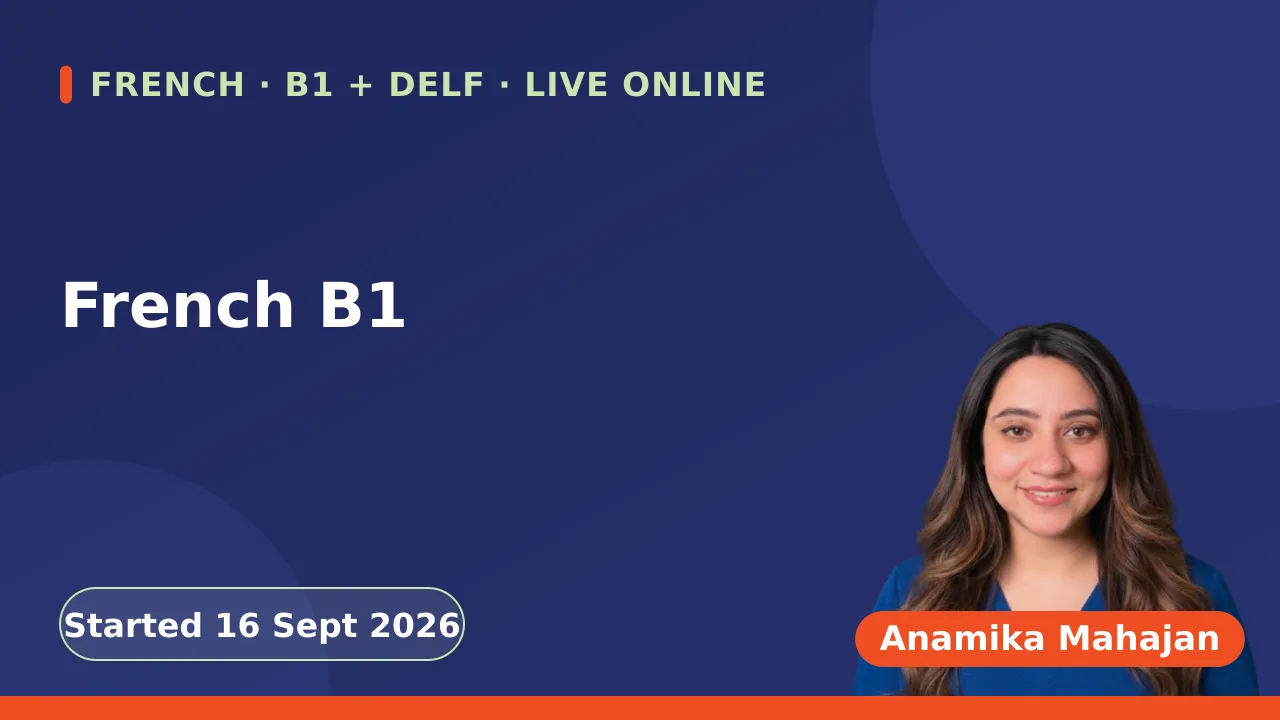 French B1 - 16 Sept
