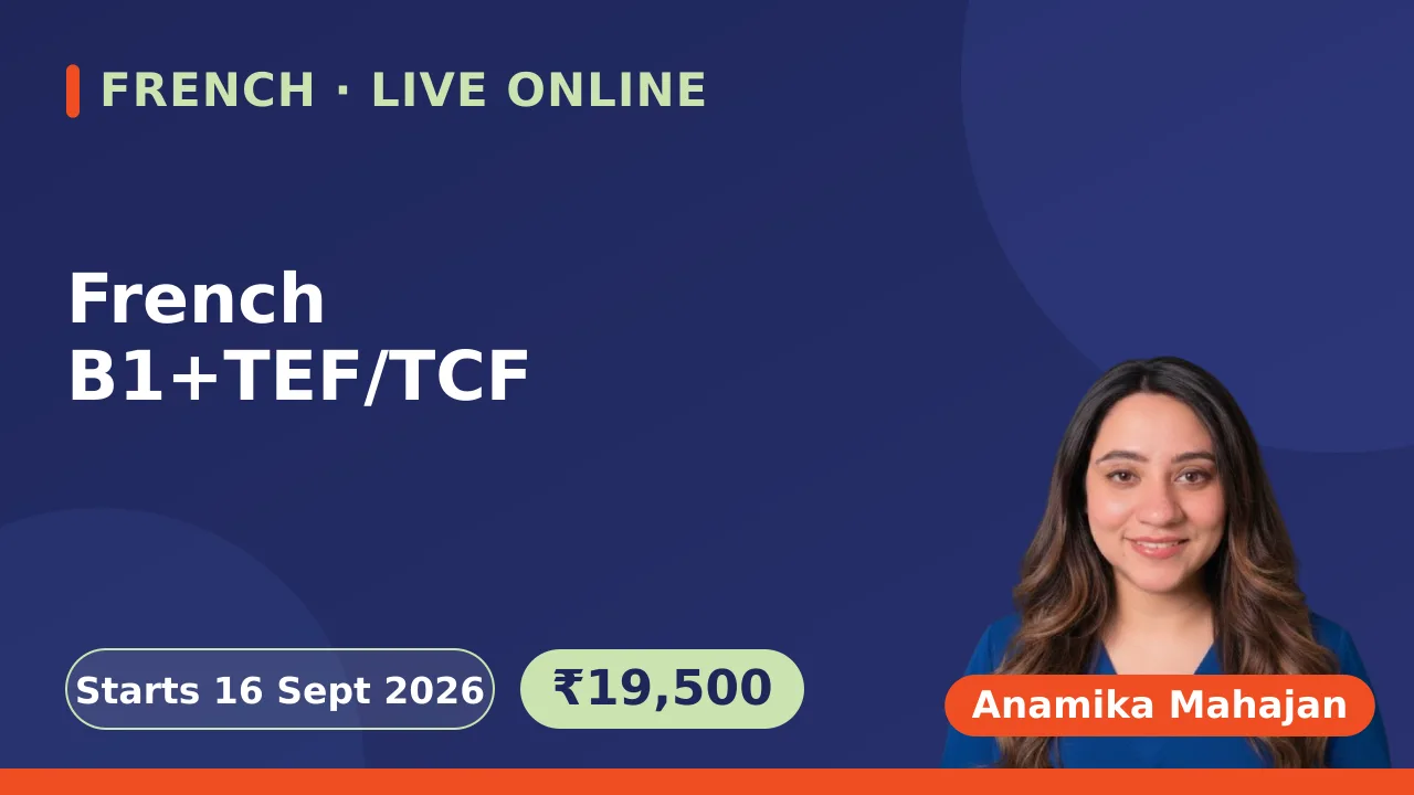 French B1+TEF/TCF-16 Sept