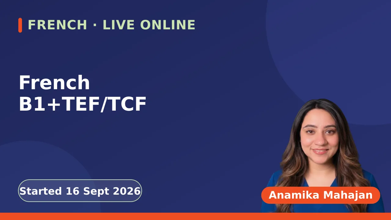 French B1+TEF/TCF - 16 Sept
