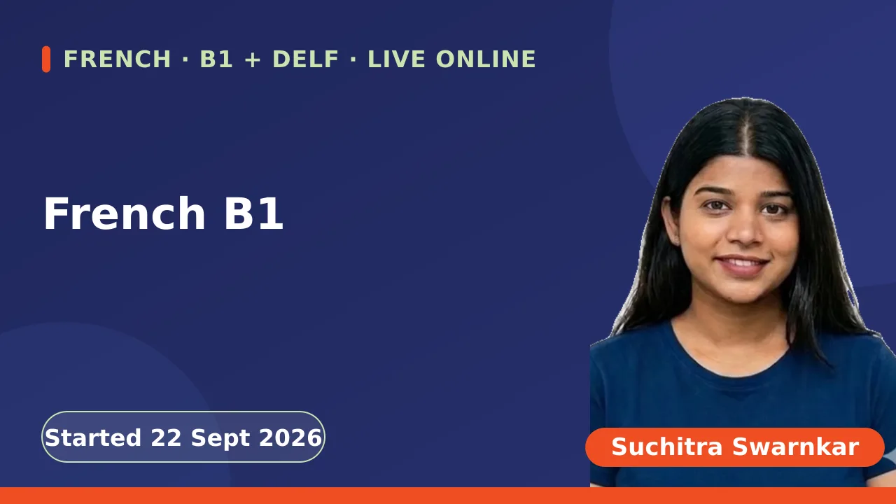 French B1 - 22 Sept