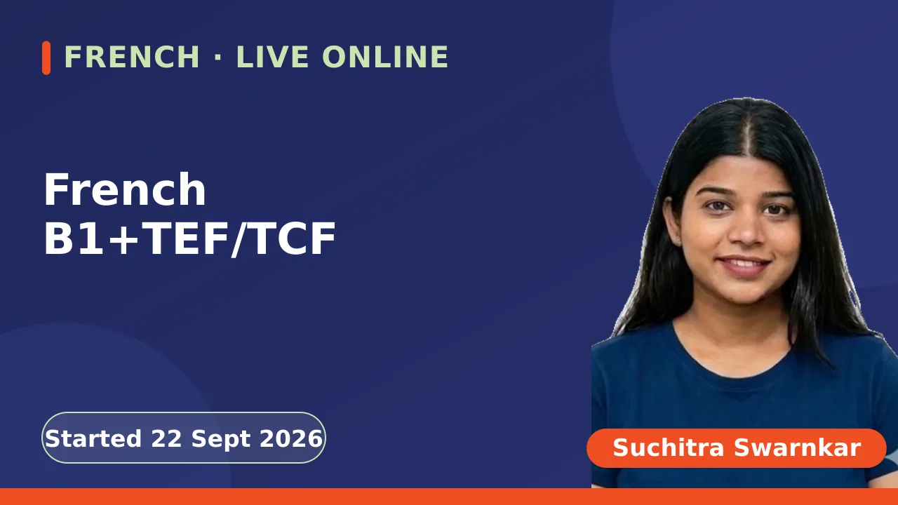 French B1+TEF/TCF - 22 Sept