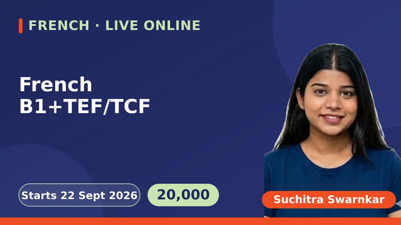 French B1+TEF/TCF - 22 Sept