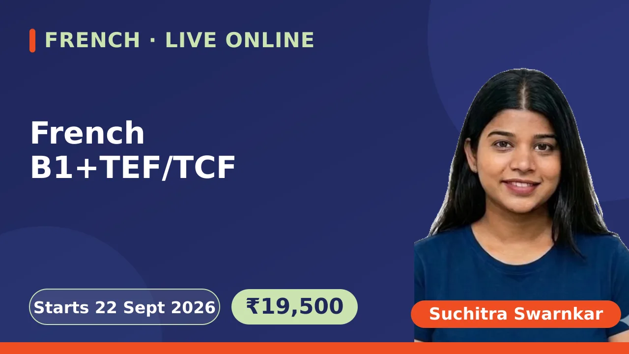French B1+TEF/TCF-22 Sept