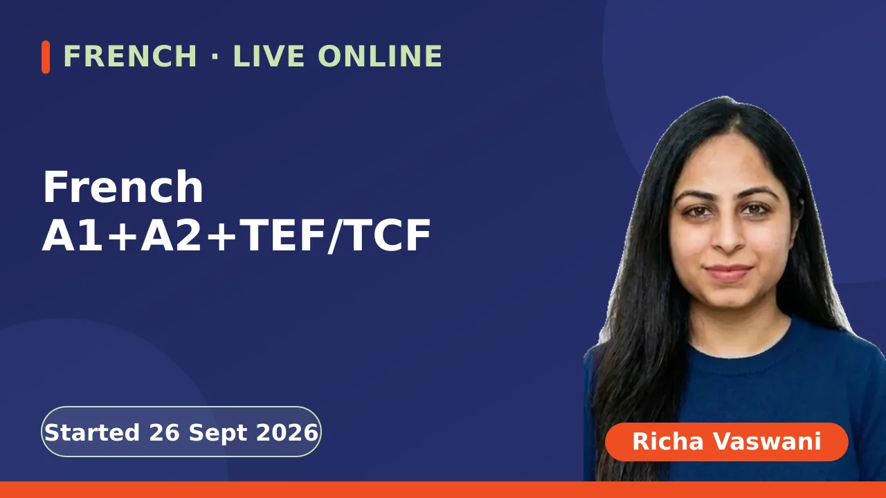 French A1+A2+TEF/TCF - 26 Sept
