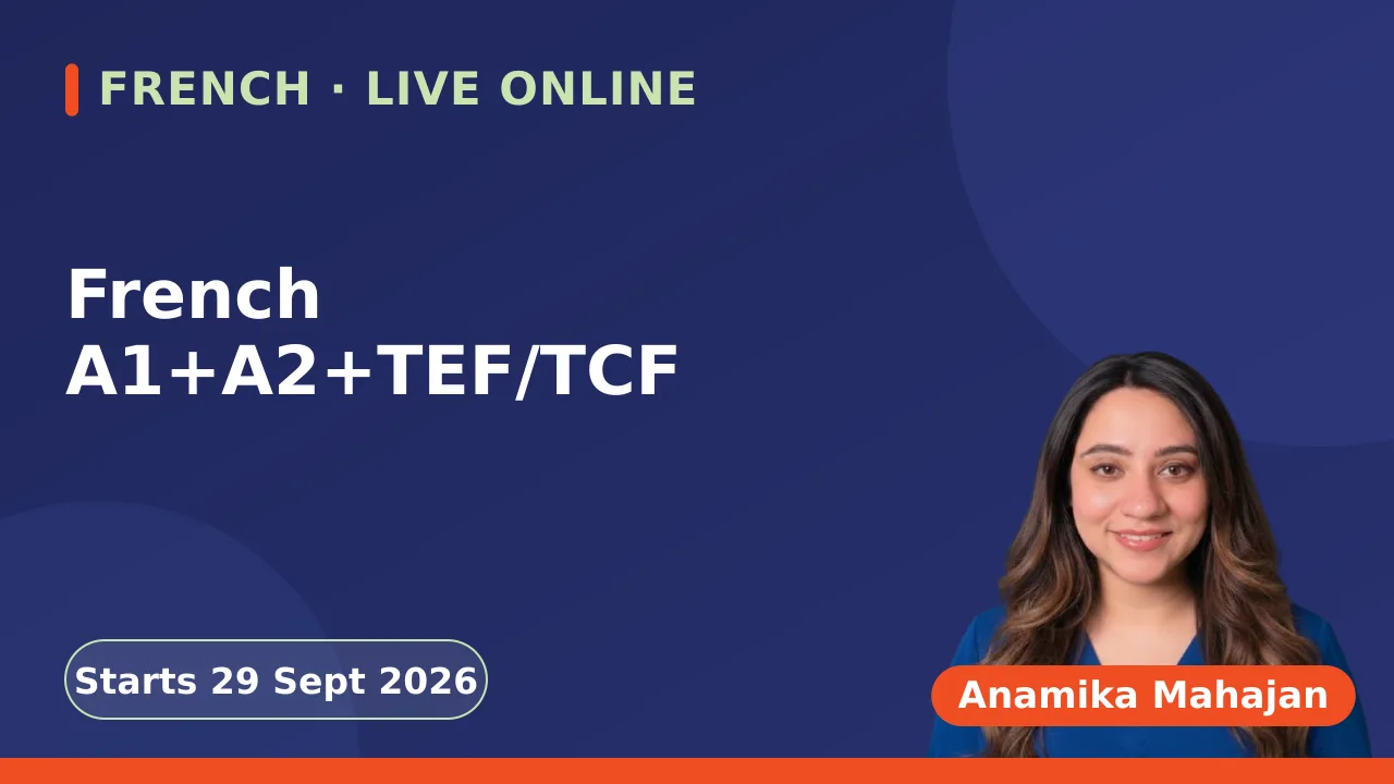 French A1+A2+TEF/TCF -29 Sept