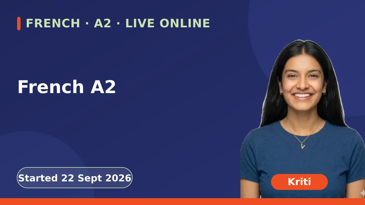 French A2 - 22 Sept