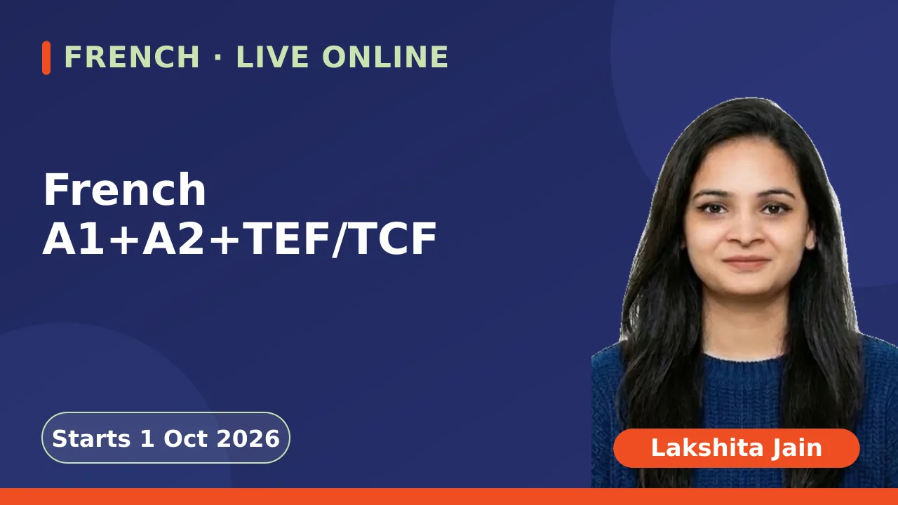 French A1+A2+TEF/TCF - 1 Oct