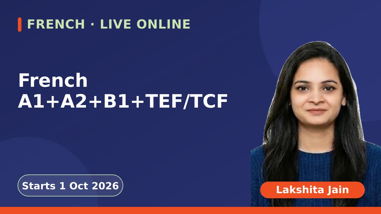 French A1+A2+B1+TEF/TCF - 1 Oct