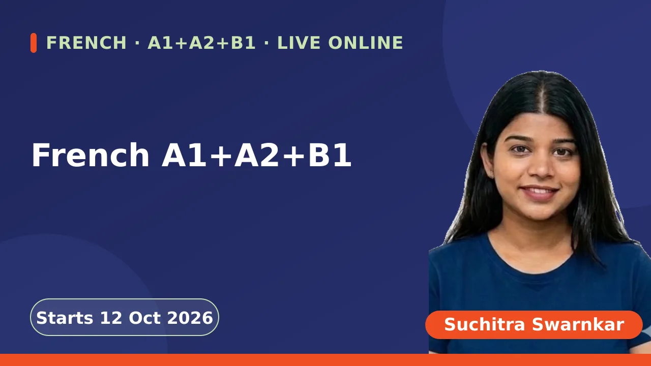 French A1+A2+B1 - 12 Oct