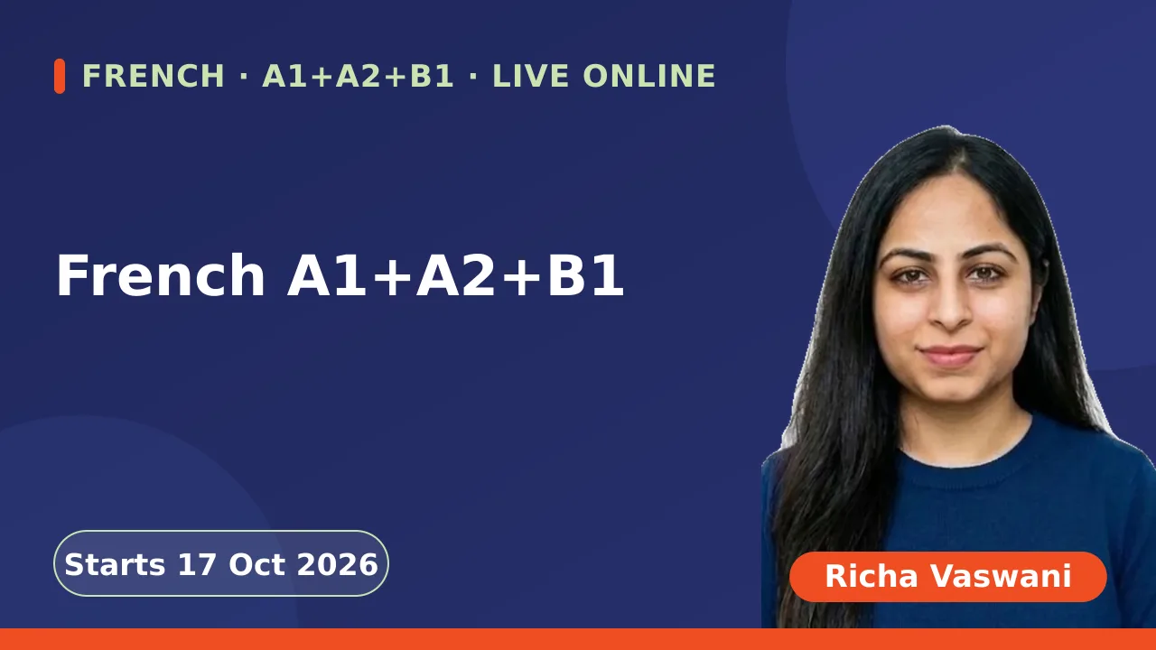 French A1+A2+B1 - 17 Oct