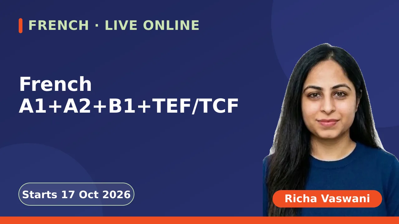 French A1+A2+B1+TEF/TCF - 17 Oct