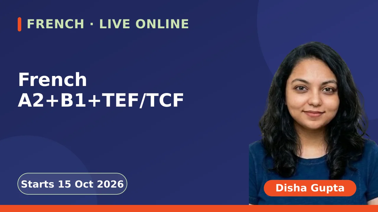 French A2+B1+TEF/TCF - 15 Oct