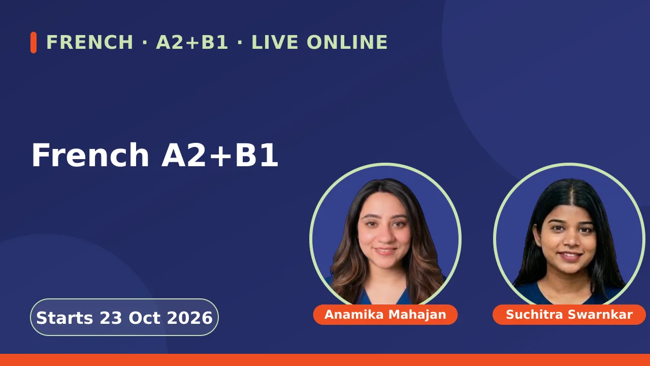 French A2+B1 - 23 Oct