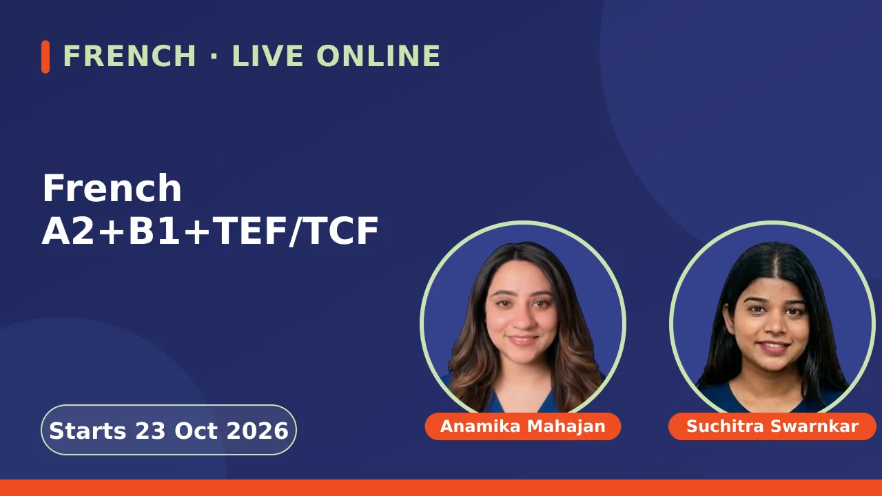 French A2+B1+TEF/TCF - 23 Oct