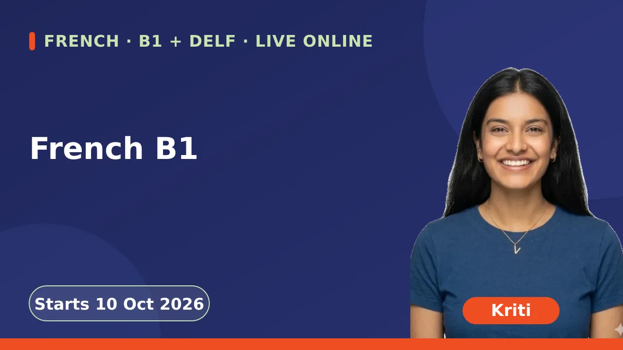 French B1 - 10 Oct