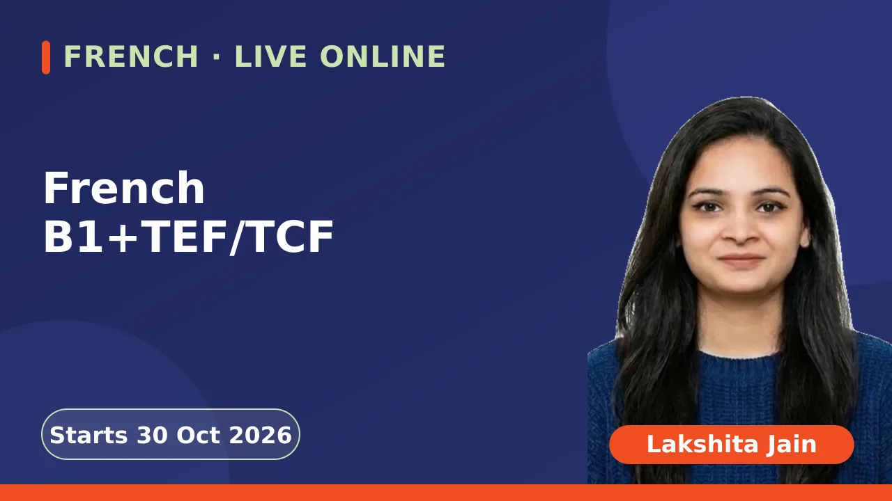 French B1+TEF/TCF - 30 Oct