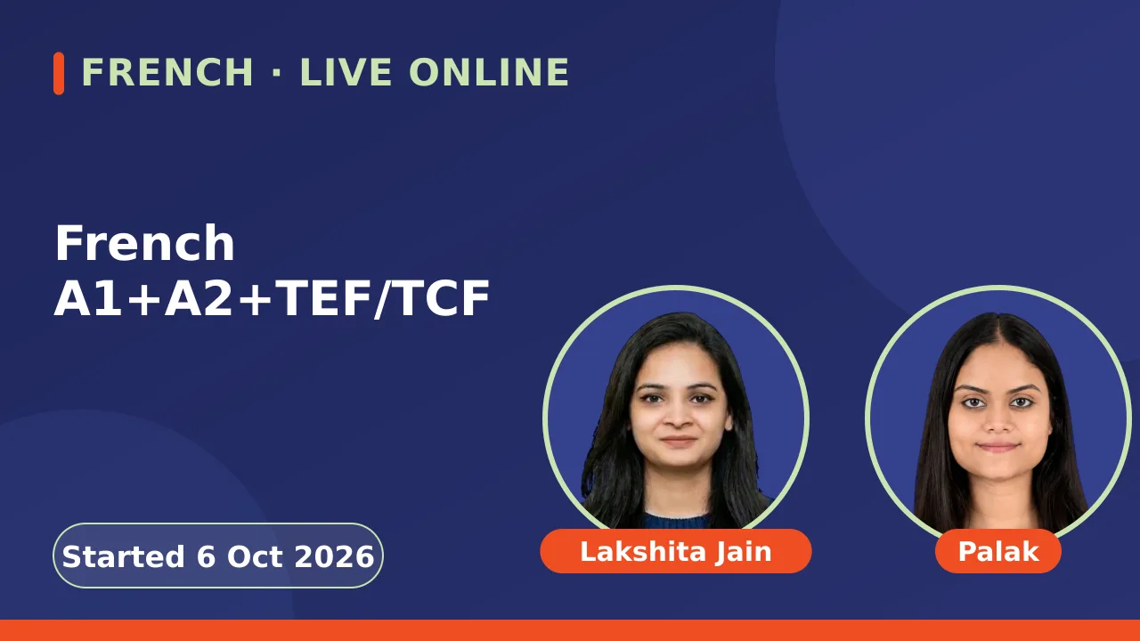 French A1+A2+TEF/TCF - 6 Oct