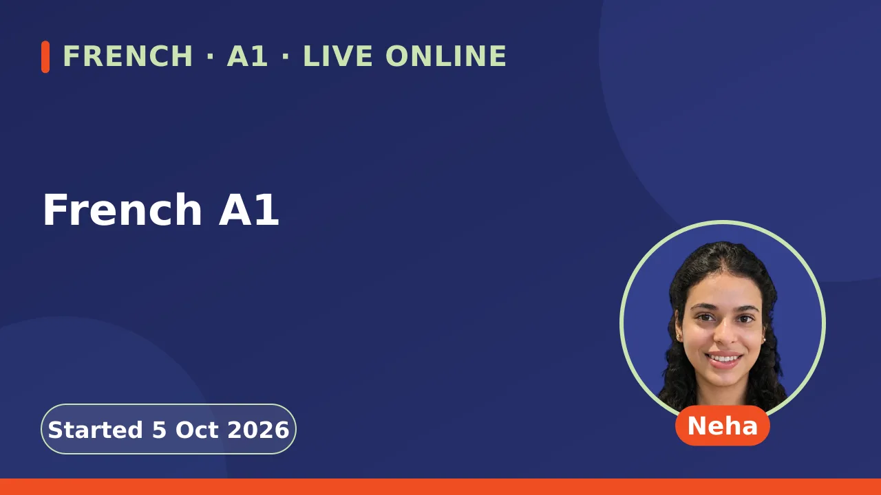 French A1 - 5 Oct