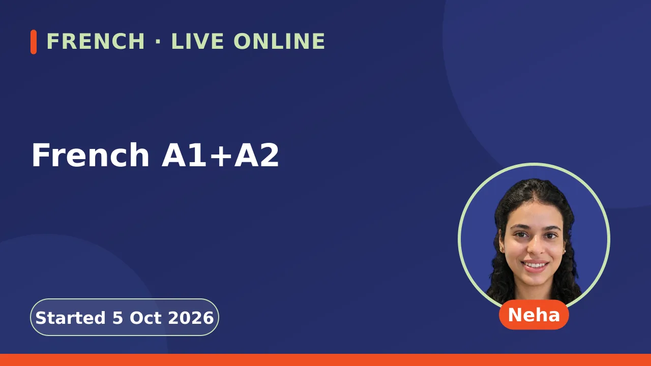 French A1+A2 - 5 Oct