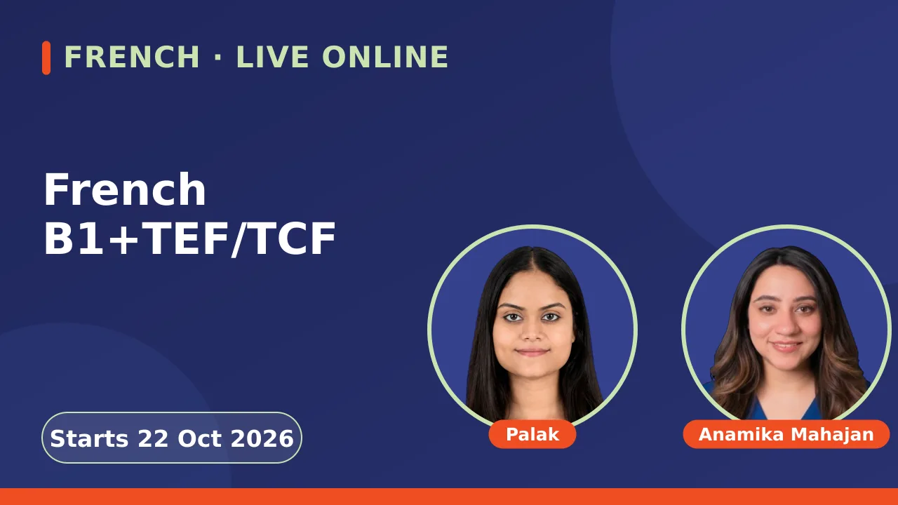 French B1+TEF/TCF - 22 Oct