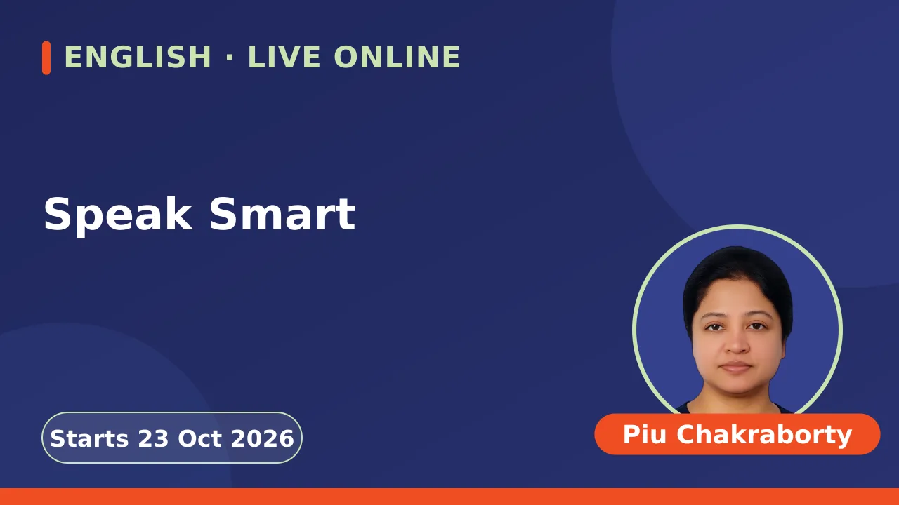 Speak Smart - 23 Oct